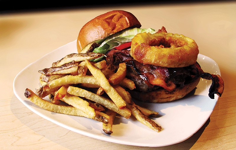 The Viking burger with house cut fries